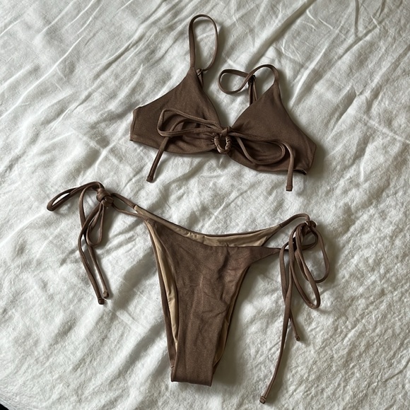 One One Swimwear - Maggie Too & Ariel Bottom (Latte) - Picture 3 of 7